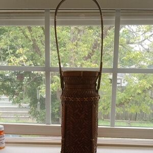 Handcrafted Brown Woven Basket